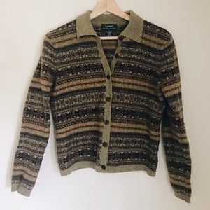 Ralph Lauren Lambswool Fair Isle Cardigan